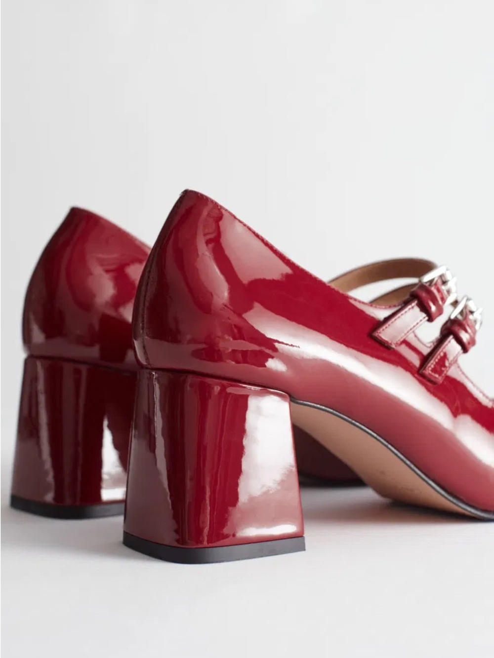 BNIB & Other Stories Patent Leather Mary Jane Pumps - Picture 3 of 9